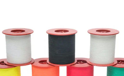 100% بوليستر ملون قوس قزح ثنائي الجانب الخيط العاكس للخياطة غسل متانة 0.25mm 0.5mm 1mm