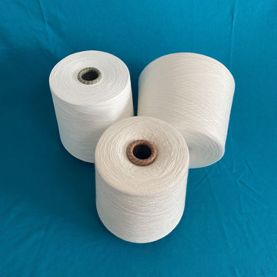 30S / 2 Rayon مخصصة ساخنة 100 ٪ Rayon اللزجة البيضاء Spun 20S الملونة 300D حلقة Spun الخيوط