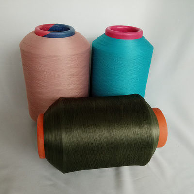 المنتج المعاد تدويره 150/72+40D الجوارب مغطاة بخيط سباندكس 1120D الحياكة مرونة الخيط 720D الحفاض