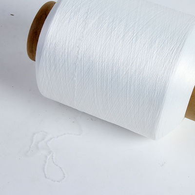 ملون 100/48 150D خيط البوليستر المعاد تدويره الدرجة المتكاملة العارية الماكينة 2075 Ply Spandex الخيط