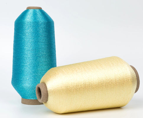 150d 5000y 128g Rayon غير ملتوية الخيوط المعدنية الخياطة للآلات